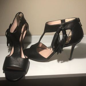 Like New Kate Spade Open Toe Leather Heels